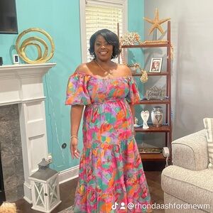 beachlunchlounge Colorful Abstract Maxi Dress